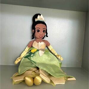 Disney Princess Tiana Plush Doll - Green and Yellow (21” long)